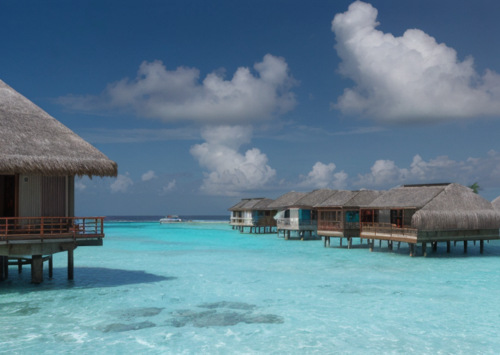 maldives bungalows on water